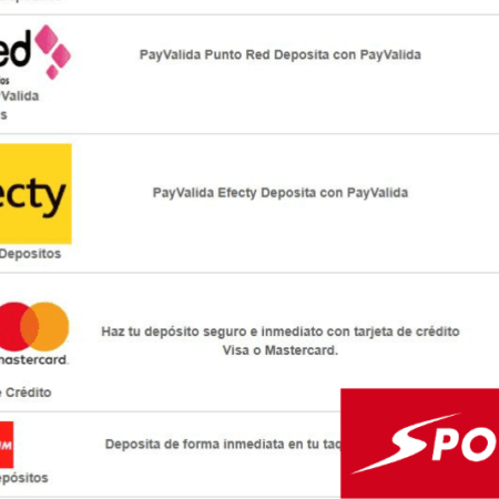 Métodos de depósito en Sportium Colombia; Actualizados